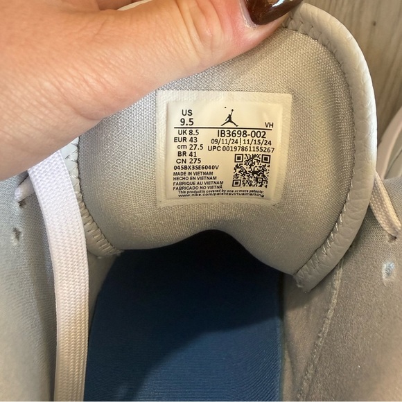 Air Jordan Flight Origin 3 Pure Platinum Legend Blue Men’s 9.5 - Picture 6 of 9